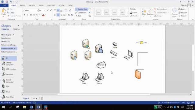 MS Visio - Network Topology Design смотреть онлайн