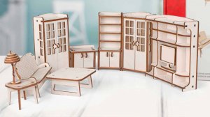 Как собрать набор мебели "Гостиная" для кукольного дома "Венеция" Lemmo-toys