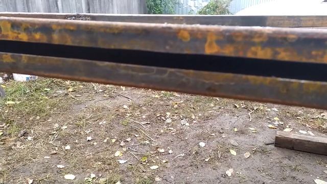 Как сделать балку для откатных ворот !