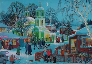 Картины-рассказы современного российского художника Дины Ельцевой.
