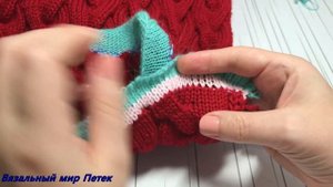 СНУД СПИЦАМИ. Шарф СНУД в 2 оборота  без шва.