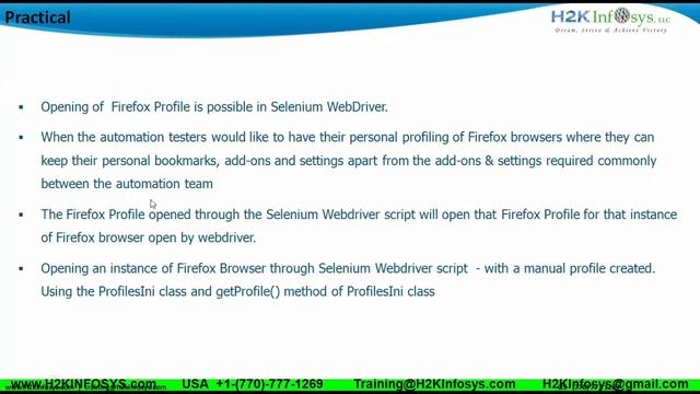 What Is Firefox Profile | Why Do We Need Firefox Profile | Selenium Webdriver Training