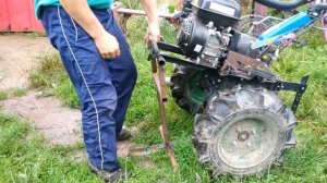 Стойка для мотоблока (замена колес), доделал уже, как хотел