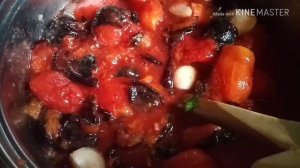 Домашний кетчуп из томатов и слив. Заготовка на зиму.