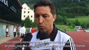 Trener Besnik Hasi po sparingu z SC Schwaz