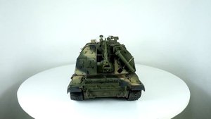 2С19 МСТА-С 1:35 (trumpeter) обзор масштабная модель бронетехника / Model  armored vehicles MSTA-S