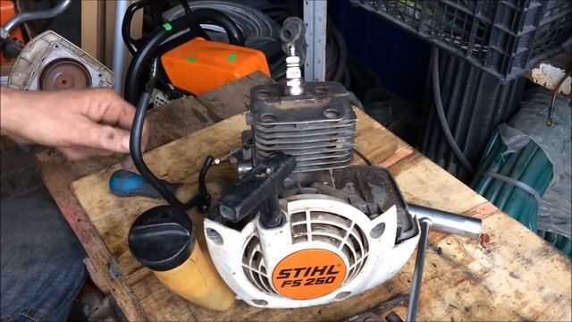 Триммер нагревается и ,,глохнет,,!( FS-250 Штиль! смотреть онлайн
