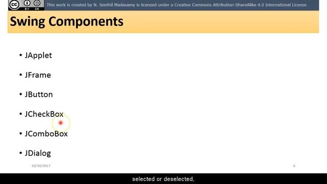 Java Swing basics by N Senthil Madasamy смотреть онлайн