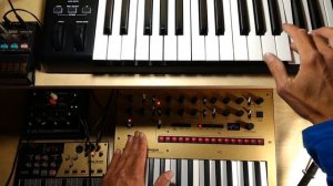 Знакомство с Korg volca FM. Korg Monologue, volca drum, Alesis Q49. №026