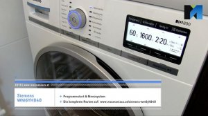 Review: Siemens IQ800 Waschmaschine WM6YH840 [deutsch]