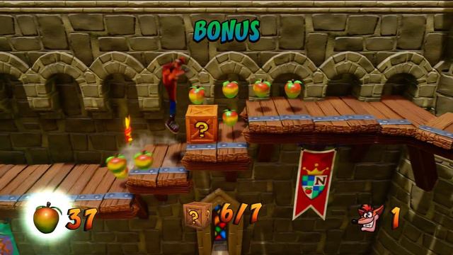 Crash Bandicoot 3 Level 1 Toad Village 100% ящиков и чистый камень / 100% boxes and clear gem смотреть онлайн