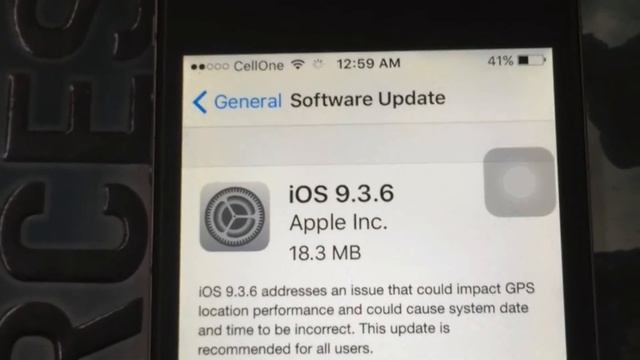 Iphone4s(ios update 9.3.6) latest update