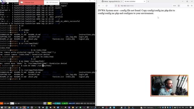 Installation de DVWA sur Ubuntu 22 (tu vas devenir un pirate) #dvwa #linux #hacking смотреть онлайн