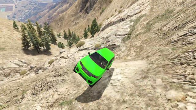 GTA 5 Cliff Drops Crashes With Real Cars Mod #44 смотреть онлайн