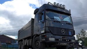 Самосвал Мерседес. Обзор и тест драйв кассетного грузовика.