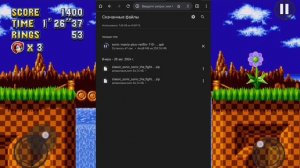 Соник мания + на андроид. не порт оригинал.