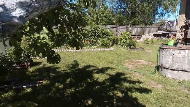 ВЛОГ: Построили декоративный забор из березы смотреть онлайн