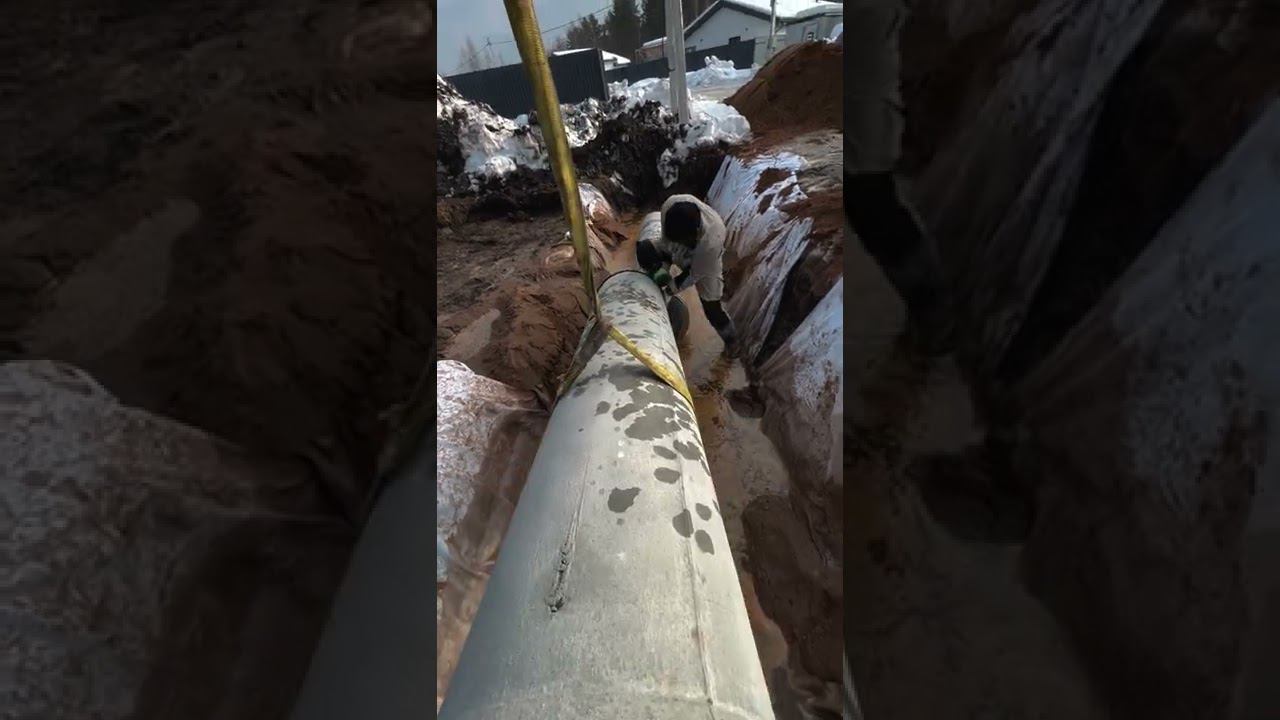 Укладываем трубу | Как сделать заезд смотреть онлайн