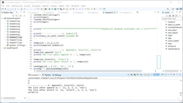 Python Tutorials -Chpt7.3- List (part3) Exploring different methods available in list. смотреть онлайн