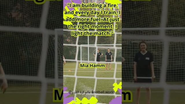 Footballeuse  américaine "Mia Hamm: UnparALLELed Glory on the International Football "@AboFlah