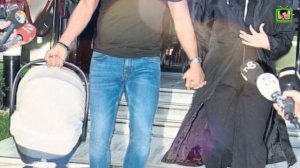 Бурак Озчивит на прогулке со вторым сыном. Первый выход Бурака Озчивита со своим вторым сыном