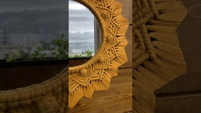 Зеркала макраме ручной работы  #макраме #ручнаяработа #декордома