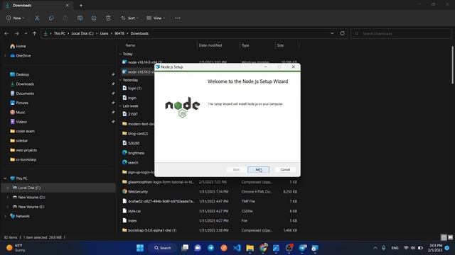 how download and install node js | MERN COURSE in Arabic