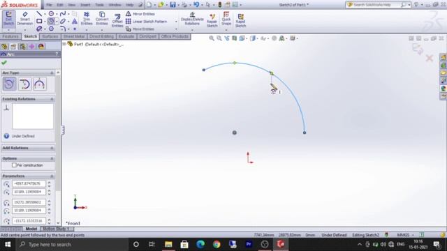 SOLIDWORKS SKETCH TUTORIAL PART-1 #solidworks #cad #solidworkstutorials #CAD