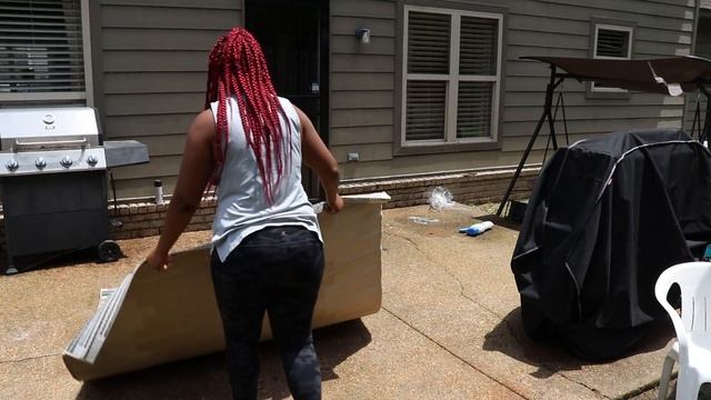 DIY PATIO MAKEOVER ON A BUDGET | AFFORDABLE Outdoor decorating ideas | CLEAN and DECORATE with me! смотреть онлайн