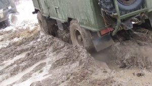 газ 66 на бтр колесах
