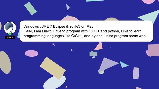 Windows : JRE 7 Eclipse & sqlite3 on Mac смотреть онлайн