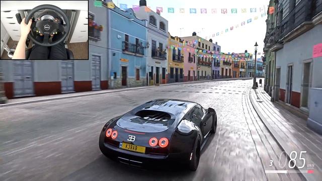 Rebuilding Bugatti Veyron - Forza Horizon 5 (Steering Wheel + Shifter) Gameplay смотреть онлайн