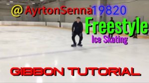 Gibbon tutorial Freestyle ice skating Внутренний кораблик с перестановкой ног Обучающее видео