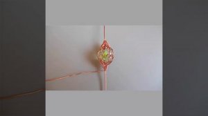 #shorts Колье ЛЭМПВОРК из медной проволоки. Полный мастер-класс на канале, ссылка в описании