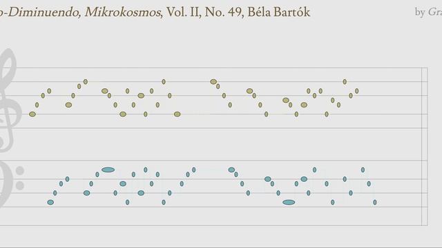 Crescendo-Diminuendo, Mikrokosmos, Vol. II, No. 49, Béla Bartók смотреть онлайн