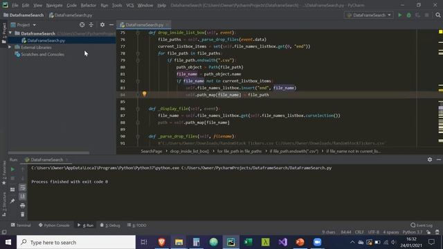 Python GUI (Tkinter) Tutorial: CSV/DataFrame Viewer - Part 6 - Display DataFrames in Treeview Widge