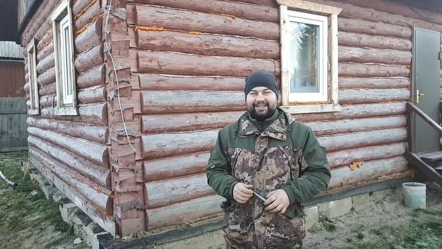 Утепление бревенчатого дома начало. смотреть онлайн