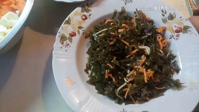 САЛАТ ИЗ  МОРСКОЙ  КАПУСТЫ.  МОРСКАЯ  КАПУСТА . РЕЦЕПТ  САЛАТА.