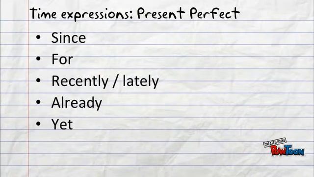 Past Simple vs Present Perfect смотреть онлайн