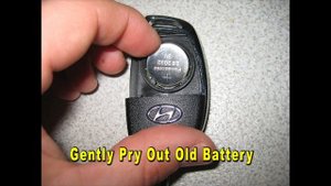 Hyundai Santa Fe How To Change Key Fob Battery 2013 To 2018 3rd Generation With Part Number