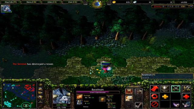 warcraft gameplay dota 6.83d 29 смотреть онлайн