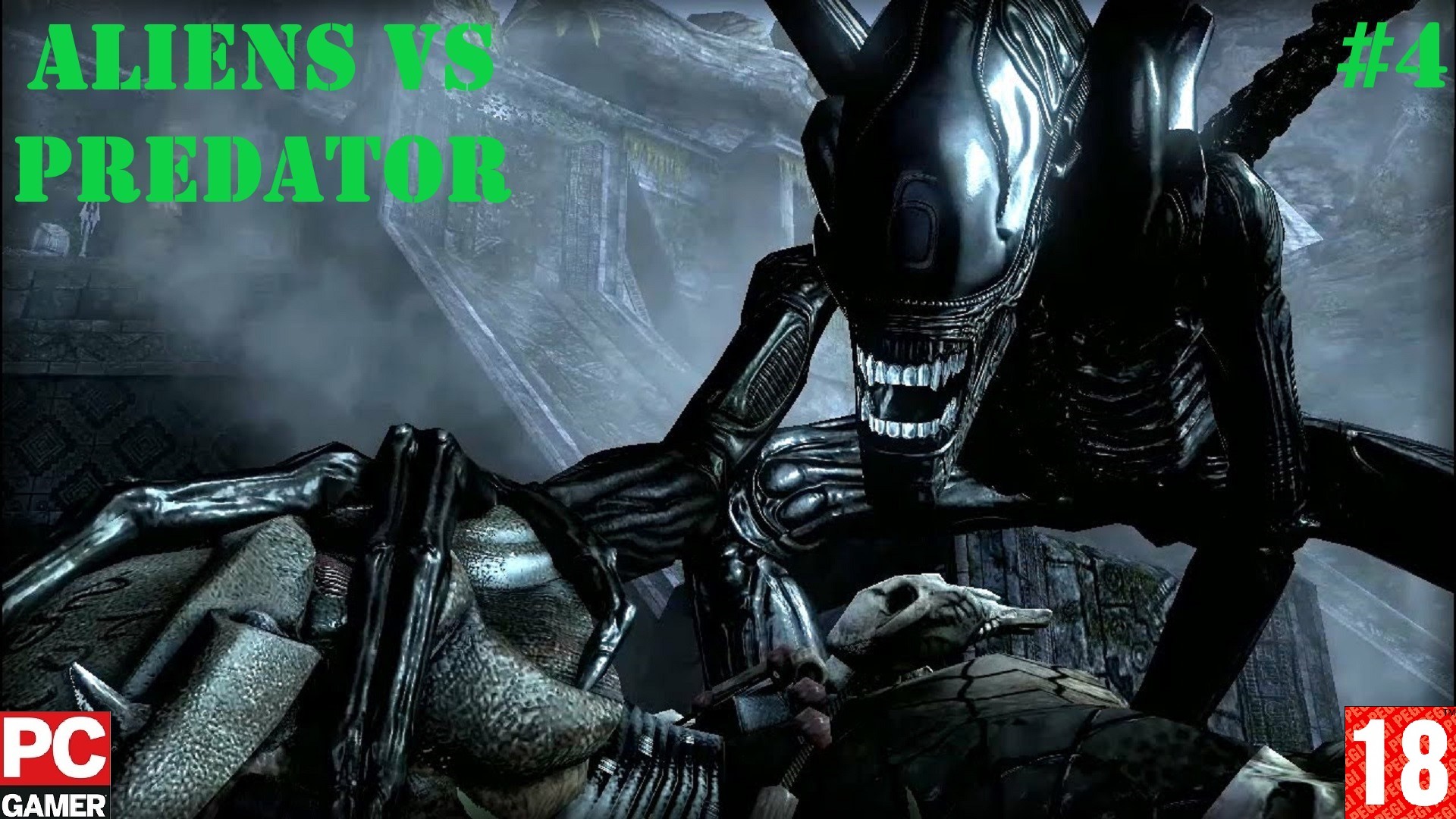 Aliens vs. Predator(PC) - Прохождение #4, Финал. (без комментариев) на Русском.