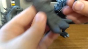 как слепить годзиллу 1954 из пластилина (самая старая годзилла)