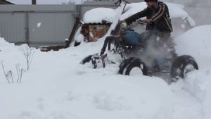 квадроцикл из урала 4х4, первый выезд