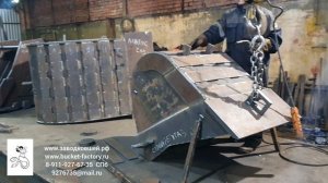 Сборка усиленного ковша для экскаватора. ЗАВОД КОВШЕЙ