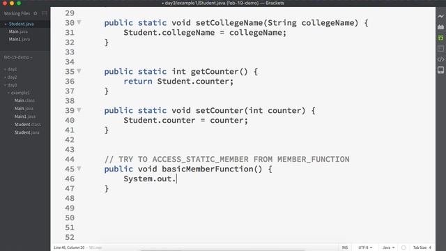 Day-3 Part-2 Fundamentals of #Static Member and Static Function in #Java. смотреть онлайн