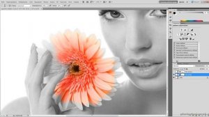 Красивый художественный эффект с цветовым акцентом