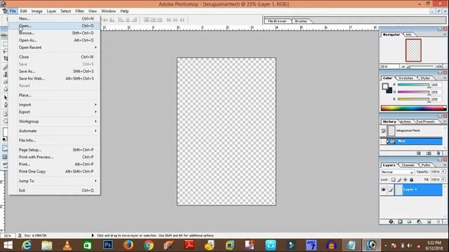 LEARN PHOTOSHOP 7.0 - learn photoshop for beginners in Telugu Ɩ Part 1 (2019)