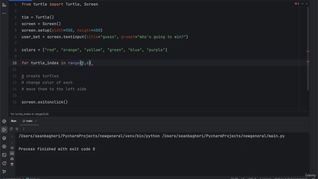 4. Turtle Game Part 1  || 19. Intermediate Event Listening || Python Course