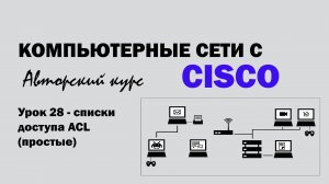 Компьютерные сети с CISCO - УРОК 28 из 250 - Списки доступа ACL (простые)